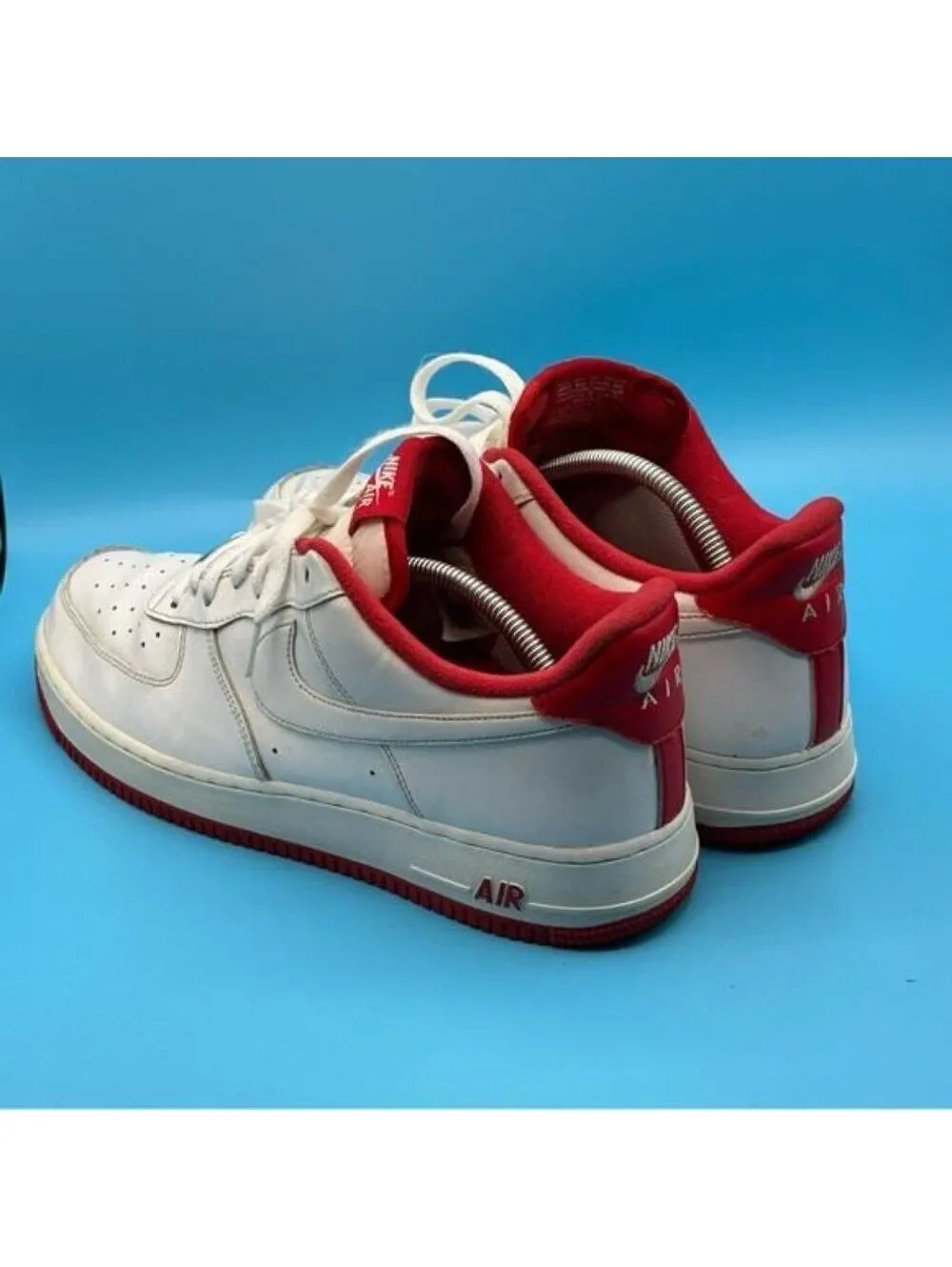 Nike Air Men's White and Red Sneakers